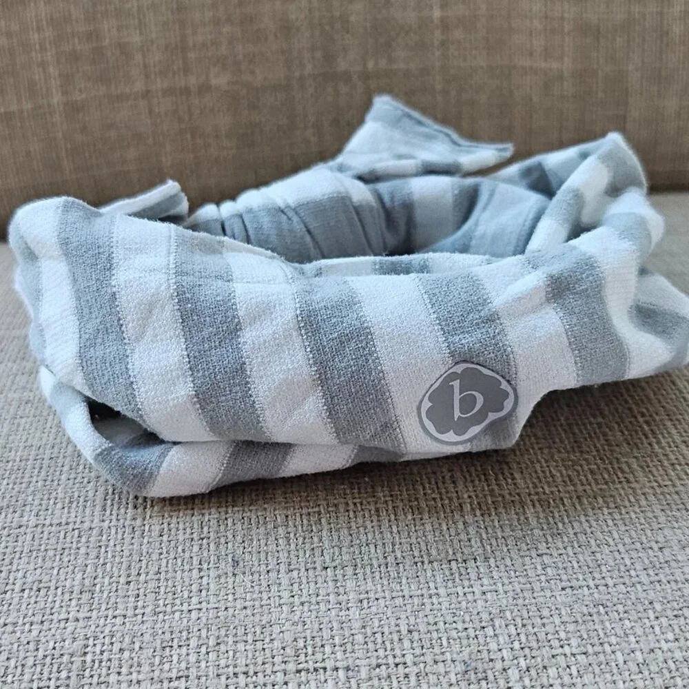 Baby Bling Headband Baby Girl Head Band Gray/White Classic Knot Head Wrap